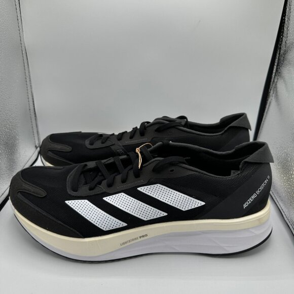 Adidas Adizero Boston 11 “Black Carbon” size 12.5 men’s - Picture 1 of 8